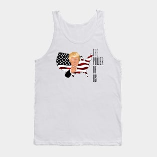 The power of US American flag Tank Top